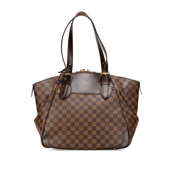 Louis Vuitton Verona Handbag Damier Leather GM Brown - Picture 1 of 8